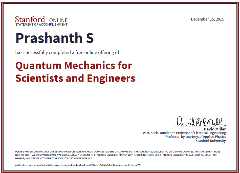 Quantum Mechanics